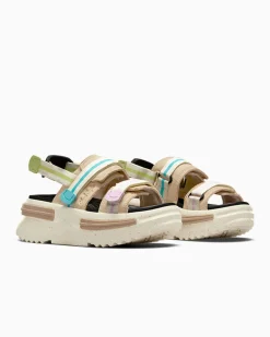 Converse Modelli Con Platform|Run Star<Run Star Utility Sandal CX Nutty Granola/Giallo limone