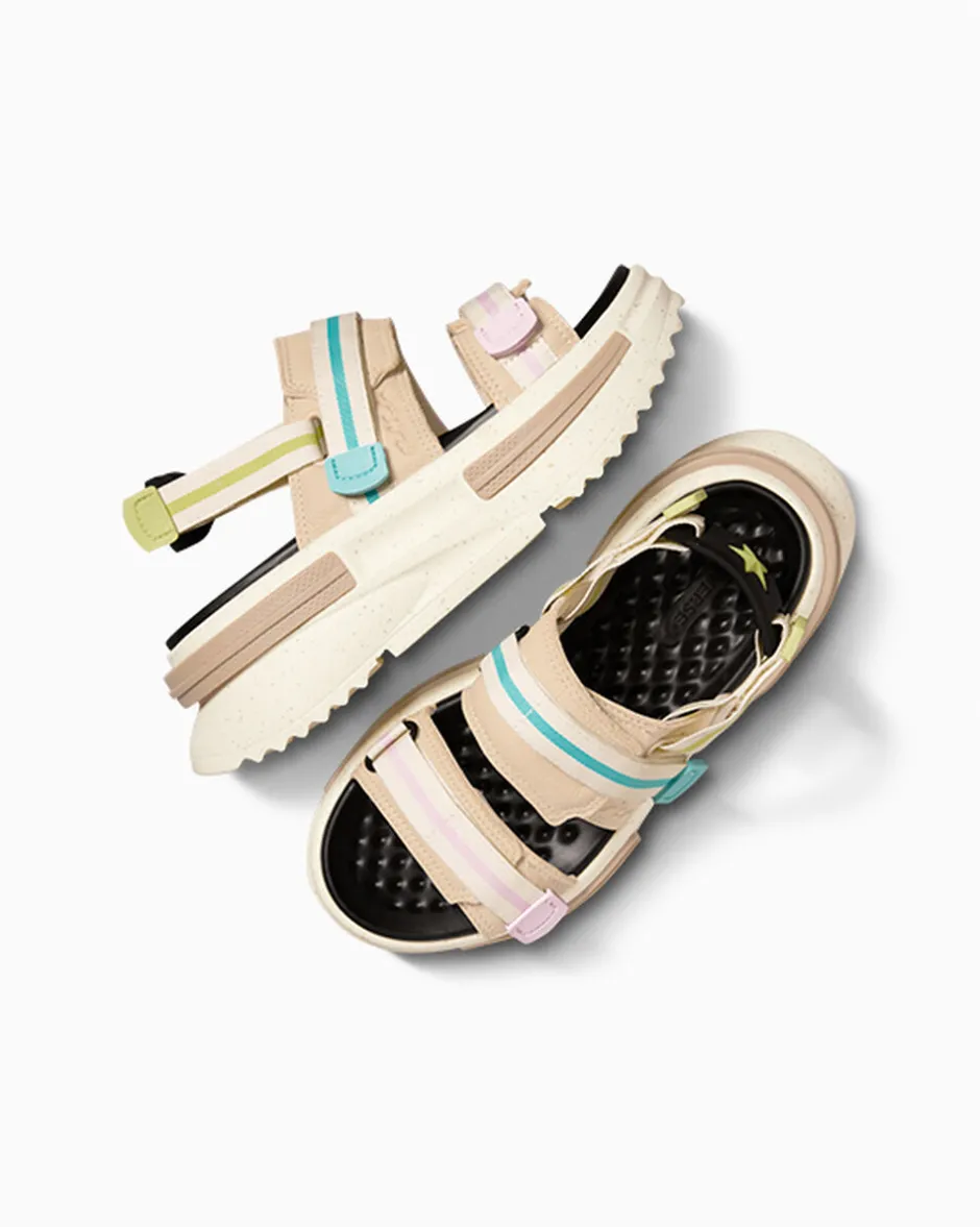 Converse Modelli Con Platform|Run Star<Run Star Utility Sandal CX Nutty Granola/Giallo limone