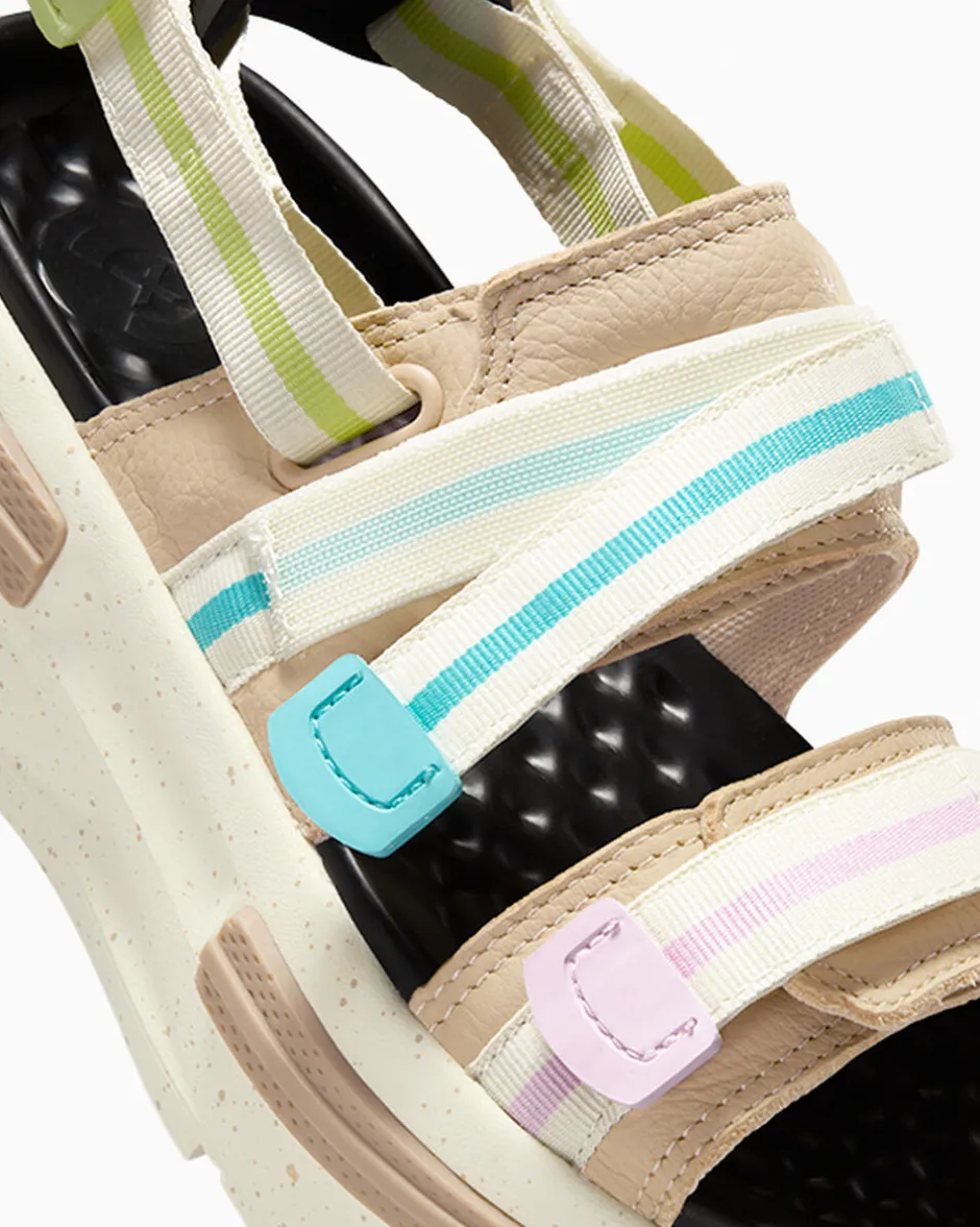 Converse Modelli Con Platform|Run Star<Run Star Utility Sandal CX Nutty Granola/Giallo limone