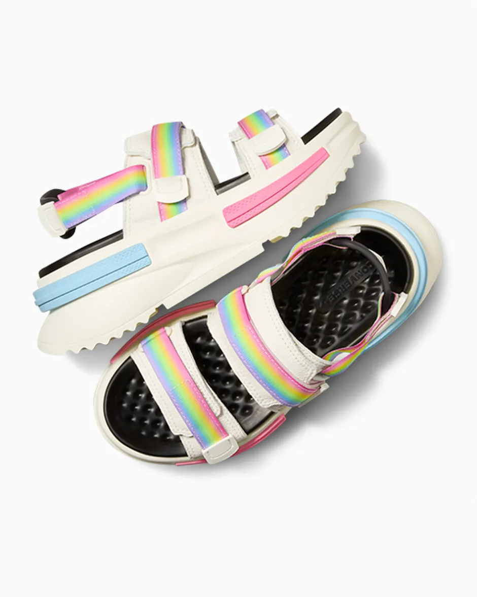 Converse Modelli Con Platform|Run Star<Run Star Utility Sandal CX Pride Egret/Nero/Blu cielo