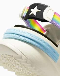 Converse Modelli Con Platform|Run Star<Run Star Utility Sandal CX Pride Egret/Nero/Blu cielo