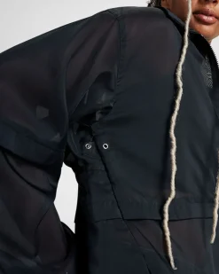 Converse Giacche E Felpe<Sheer Layered Jacket Nero Converse