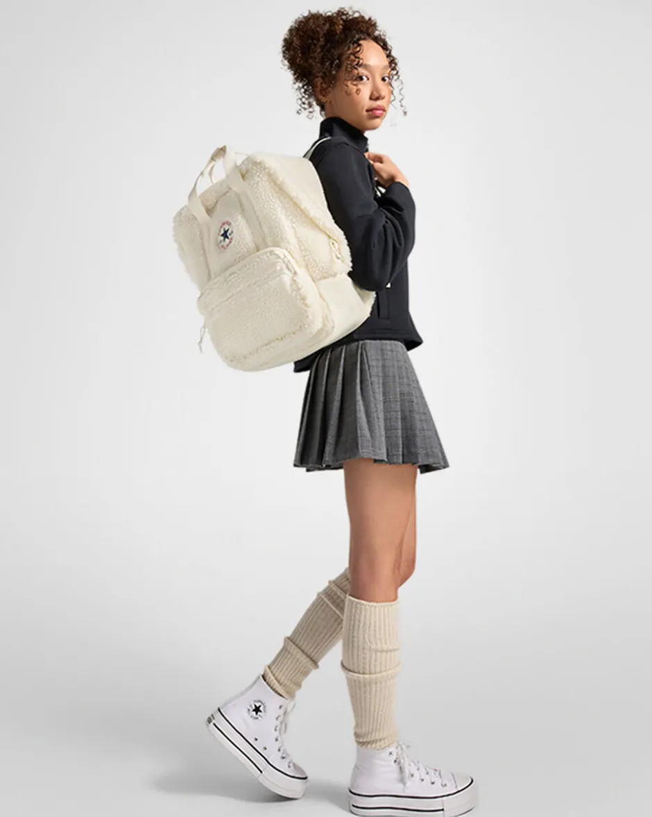 Converse Tutti Gli Accessori|Tutti Gli Accessori<Sherpa Small Square Backpack Converse Egret