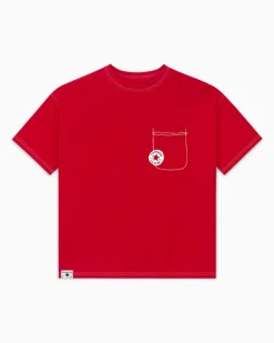 Converse Maglie E T-Shirt<Sketch T-Shirt Rosso Converse