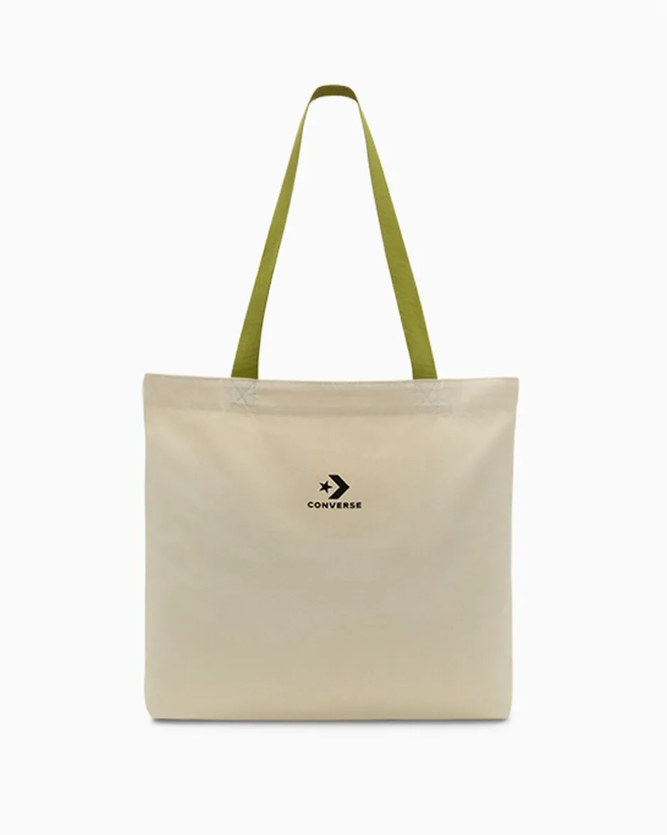 Converse Tutti Gli Accessori|Tutti Gli Accessori<Star Chevron Canvas Tote Bag Tela non tinta/Foresta magica