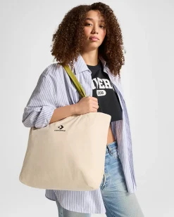 Converse Tutti Gli Accessori|Tutti Gli Accessori<Star Chevron Canvas Tote Bag Tela non tinta/Foresta magica