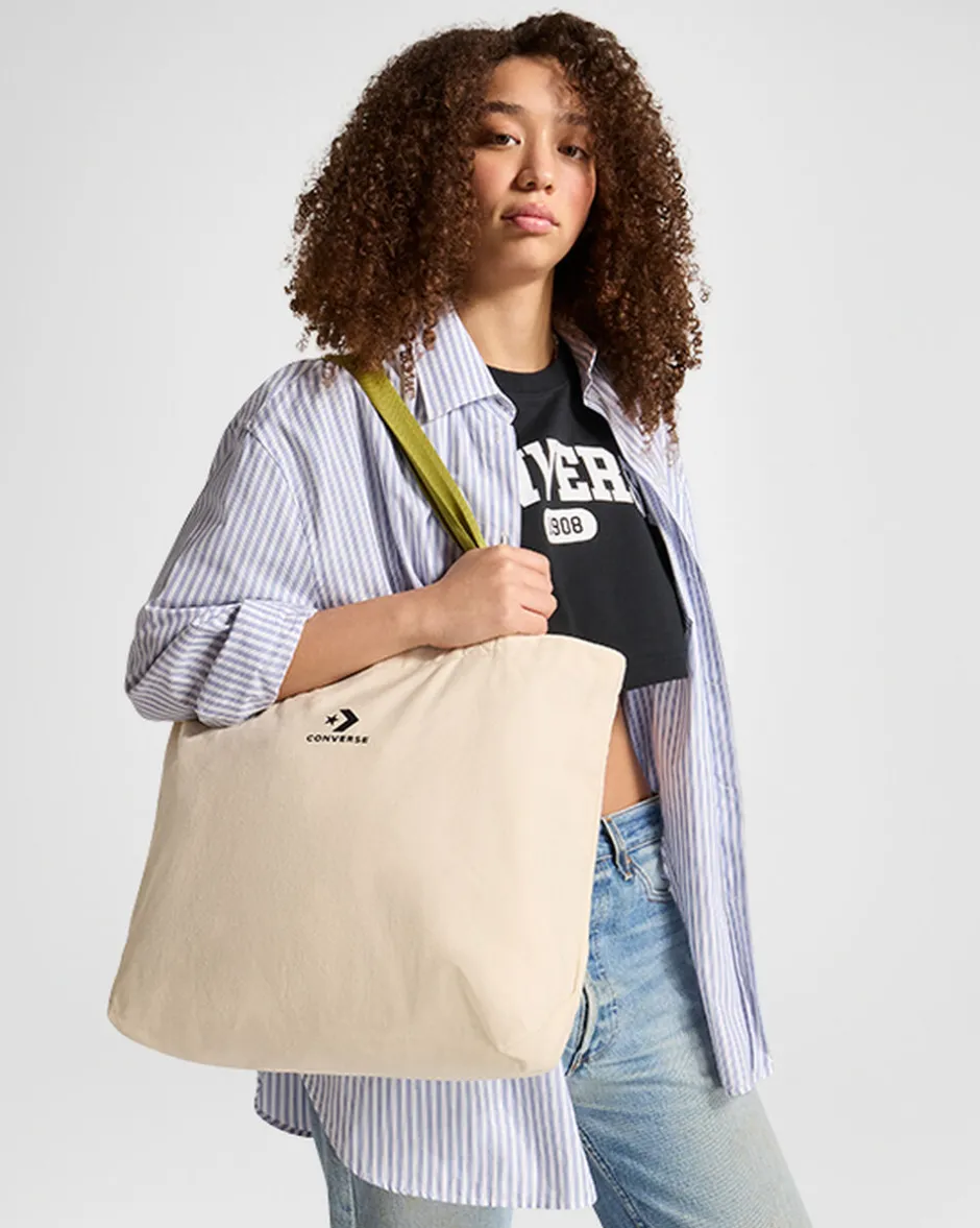 Converse Tutti Gli Accessori|Tutti Gli Accessori<Star Chevron Canvas Tote Bag Tela non tinta/Foresta magica