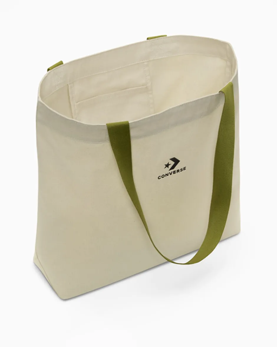 Converse Tutti Gli Accessori|Tutti Gli Accessori<Star Chevron Canvas Tote Bag Tela non tinta/Foresta magica