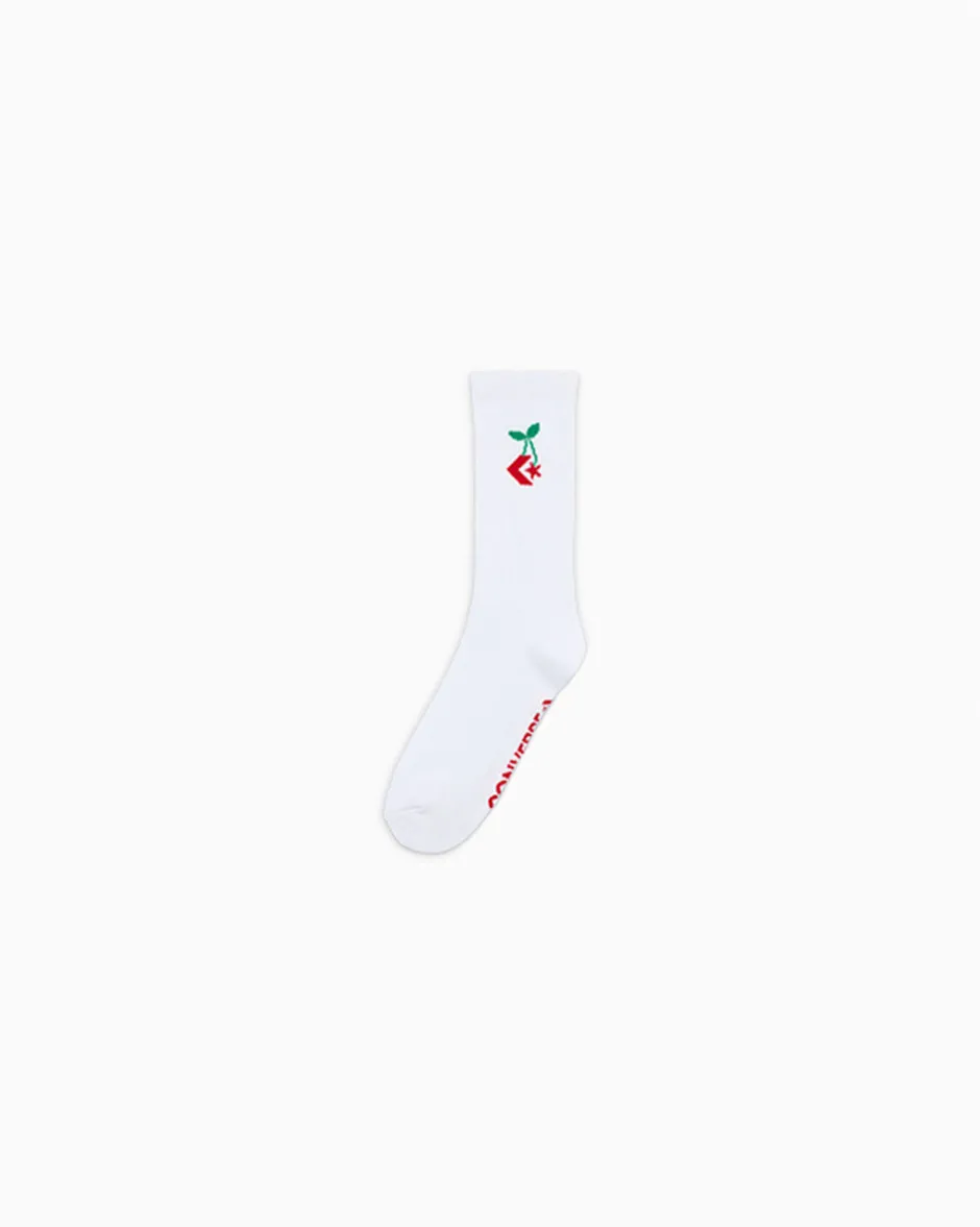 Converse Tutti Gli Accessori|Tutti Gli Accessori<Star Chevron Cherry Crew Socks Bianco