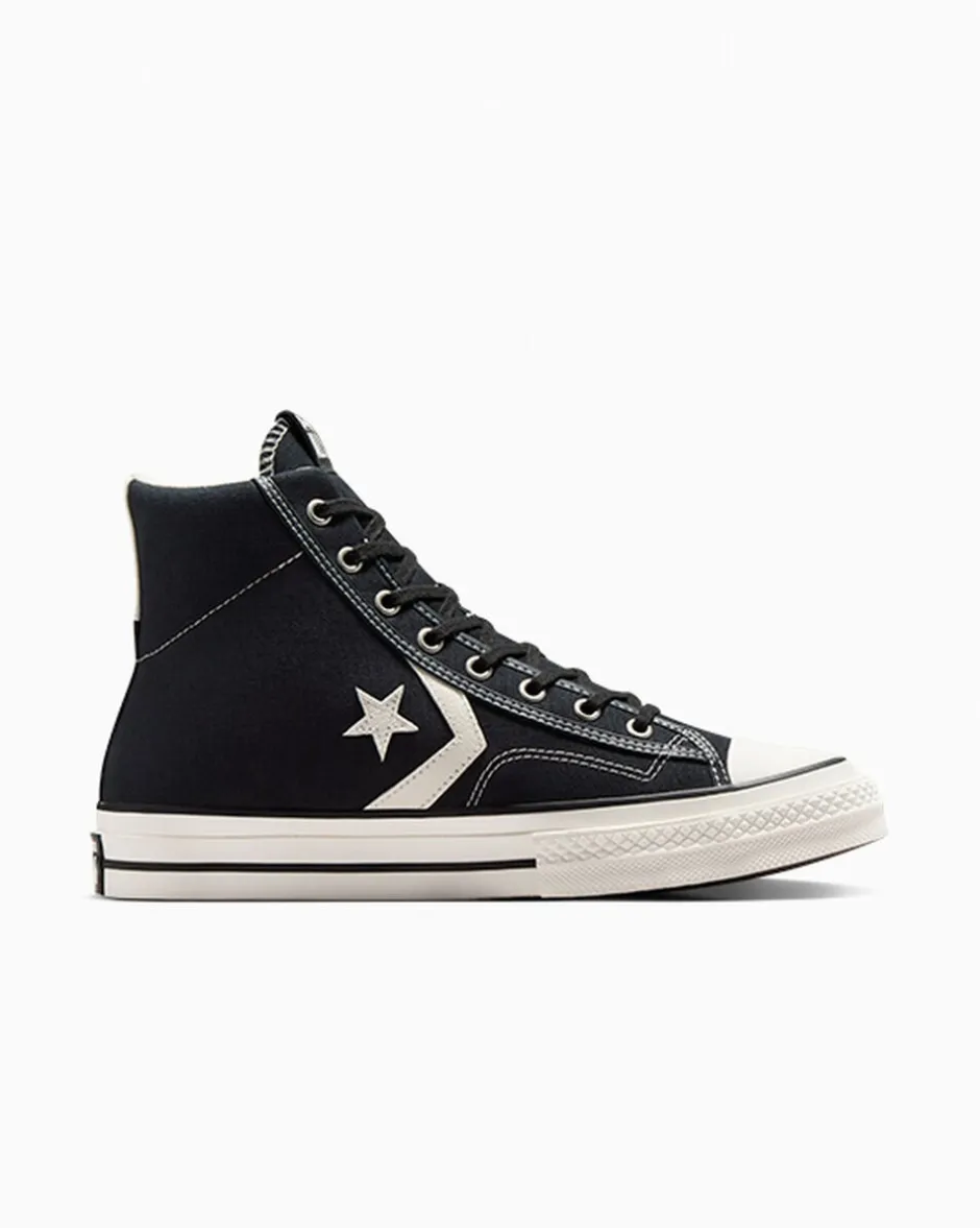 Converse Modelli Alti|Modelli Alti<Star Player 76 Nero/Bianco vintage