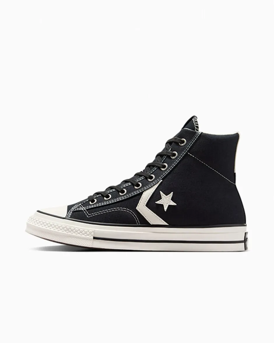 Converse Modelli Alti|Modelli Alti<Star Player 76 Nero/Bianco vintage