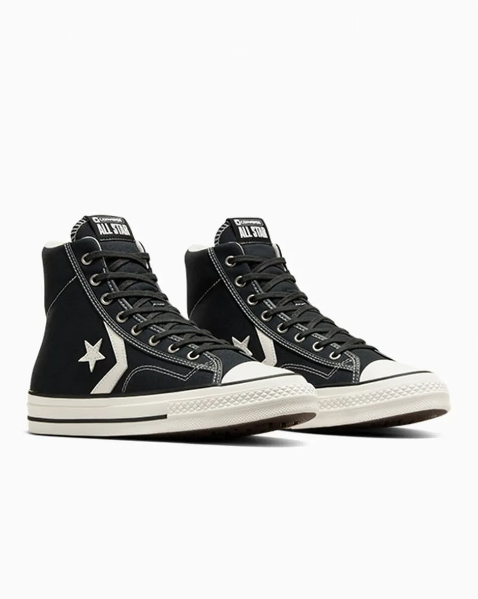Converse Modelli Alti|Modelli Alti<Star Player 76 Nero/Bianco vintage
