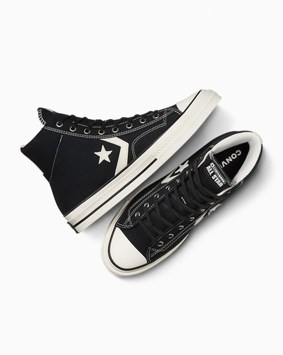 Converse Modelli Alti|Modelli Alti<Star Player 76 Nero/Bianco vintage