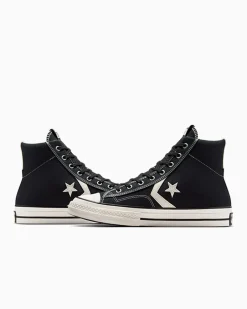 Converse Modelli Alti|Modelli Alti<Star Player 76 Nero/Bianco vintage