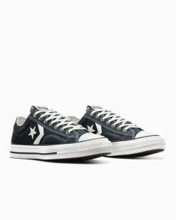 Converse Modelli Bassi|Modelli Bassi<Star Player 76 Foreste oscure/Bianco vintage