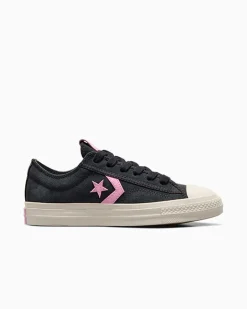 Converse Modelli Bassi|Modelli Bassi<Star Player 76 Black & Pink Foresta nera/Egret/Tongue Tied