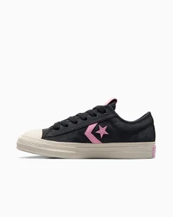 Converse Modelli Bassi|Modelli Bassi<Star Player 76 Black & Pink Foresta nera/Egret/Tongue Tied
