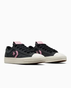Converse Modelli Bassi|Modelli Bassi<Star Player 76 Black & Pink Foresta nera/Egret/Tongue Tied