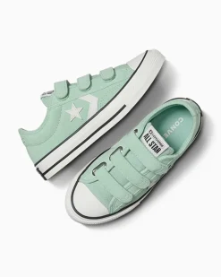 Converse Modelli Bassi|Facile Da Indossare E Togliere<Star Player 76 Easy On Suede Verde aloe/Bianco vintage