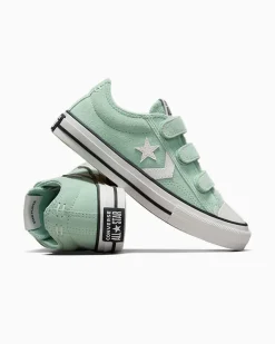 Converse Modelli Bassi|Facile Da Indossare E Togliere<Star Player 76 Easy On Suede Verde aloe/Bianco vintage