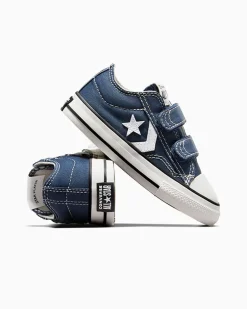 Converse Ragazza|Ragazzo<Star Player 76 Easy-On Foundational Canvas Navy/Vintage White/Egret