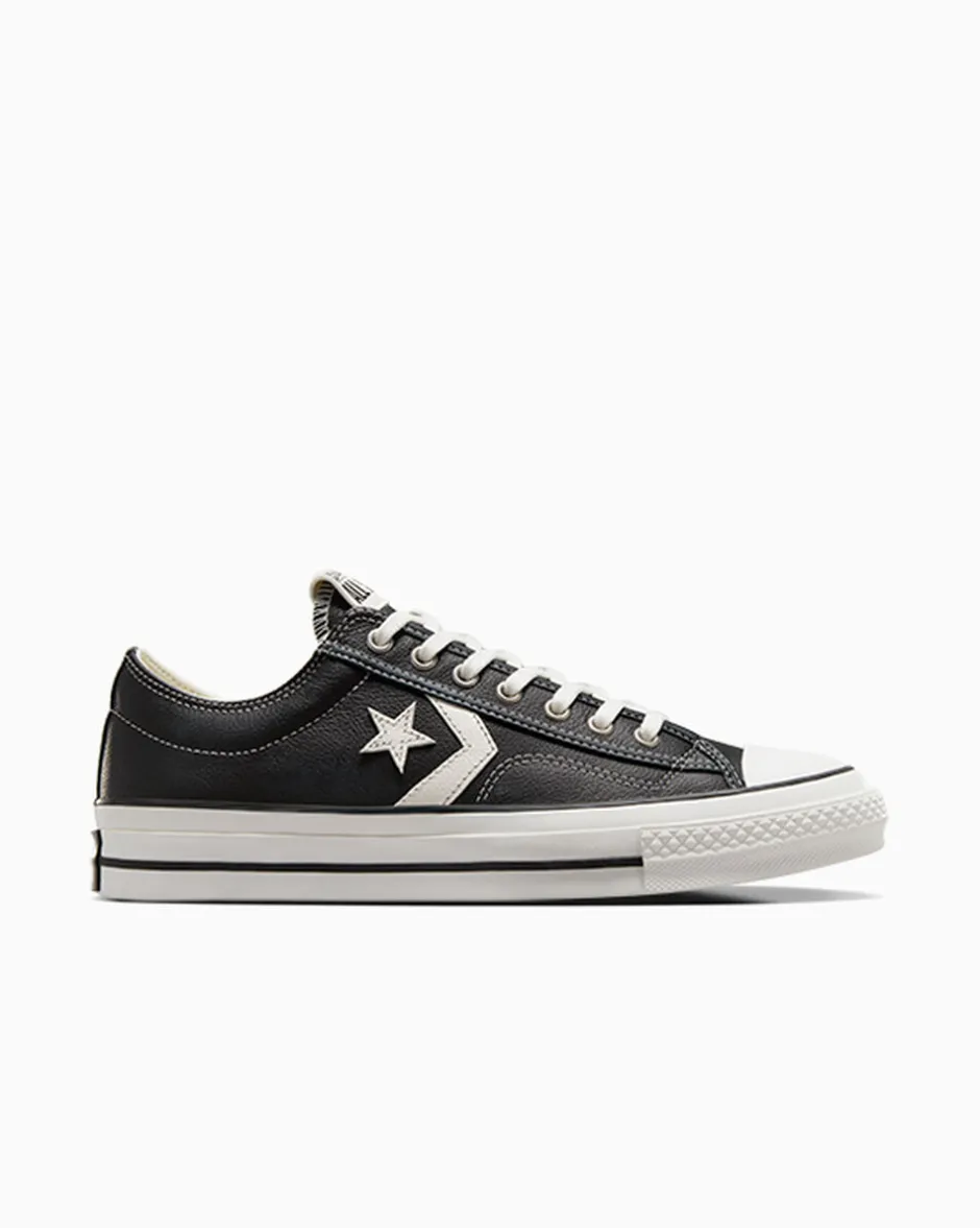 Converse Modelli Bassi|Modelli Bassi<Star Player 76 Fall Leather Black/Vintage White/Silver