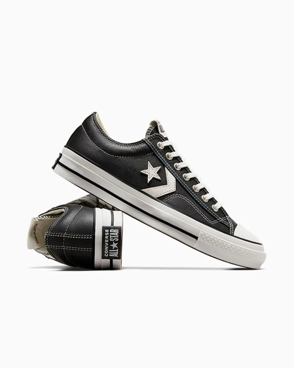 Converse Modelli Bassi|Modelli Bassi<Star Player 76 Fall Leather Black/Vintage White/Silver