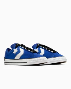 Converse Modelli Bassi|Skateboarding<Star Player 76 Puff Blu/Bianco/Nero