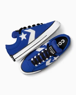 Converse Modelli Bassi|Skateboarding<Star Player 76 Puff Blu/Bianco/Nero