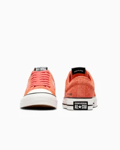 Converse Modelli Bassi|Modelli Bassi<Star Player 76 Suede Lava pallido/Bianco vintage/Nero