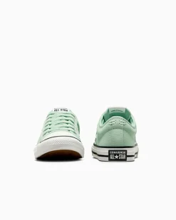 Converse Modelli Bassi<Star Player 76 Suede Verde aloe/Bianco vintage