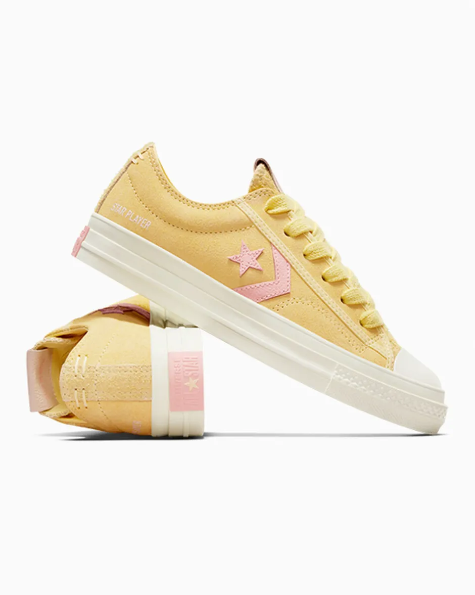 Converse Modelli Bassi<Star Player 76 Suede Bianco burro/Egret/Donut Glaze