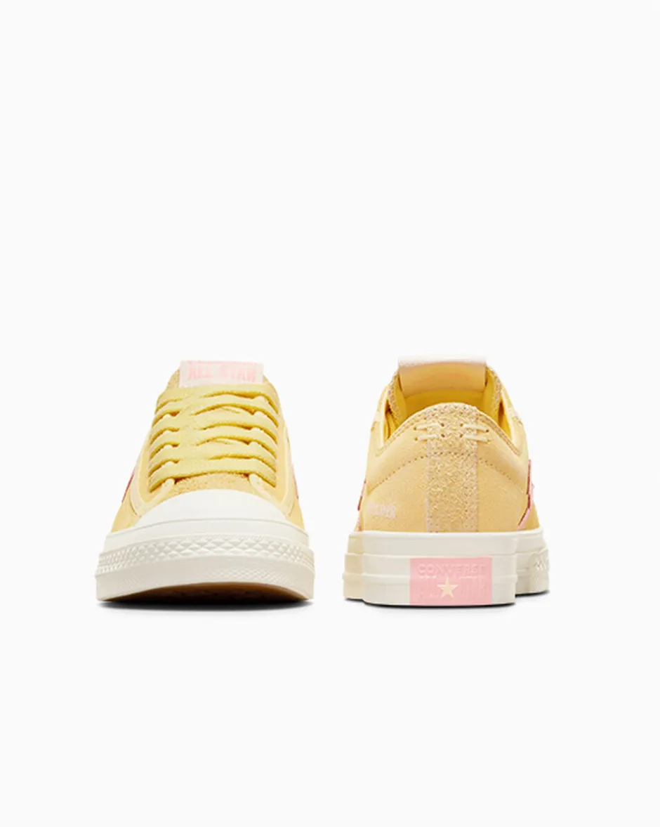 Converse Modelli Bassi<Star Player 76 Suede Bianco burro/Egret/Donut Glaze