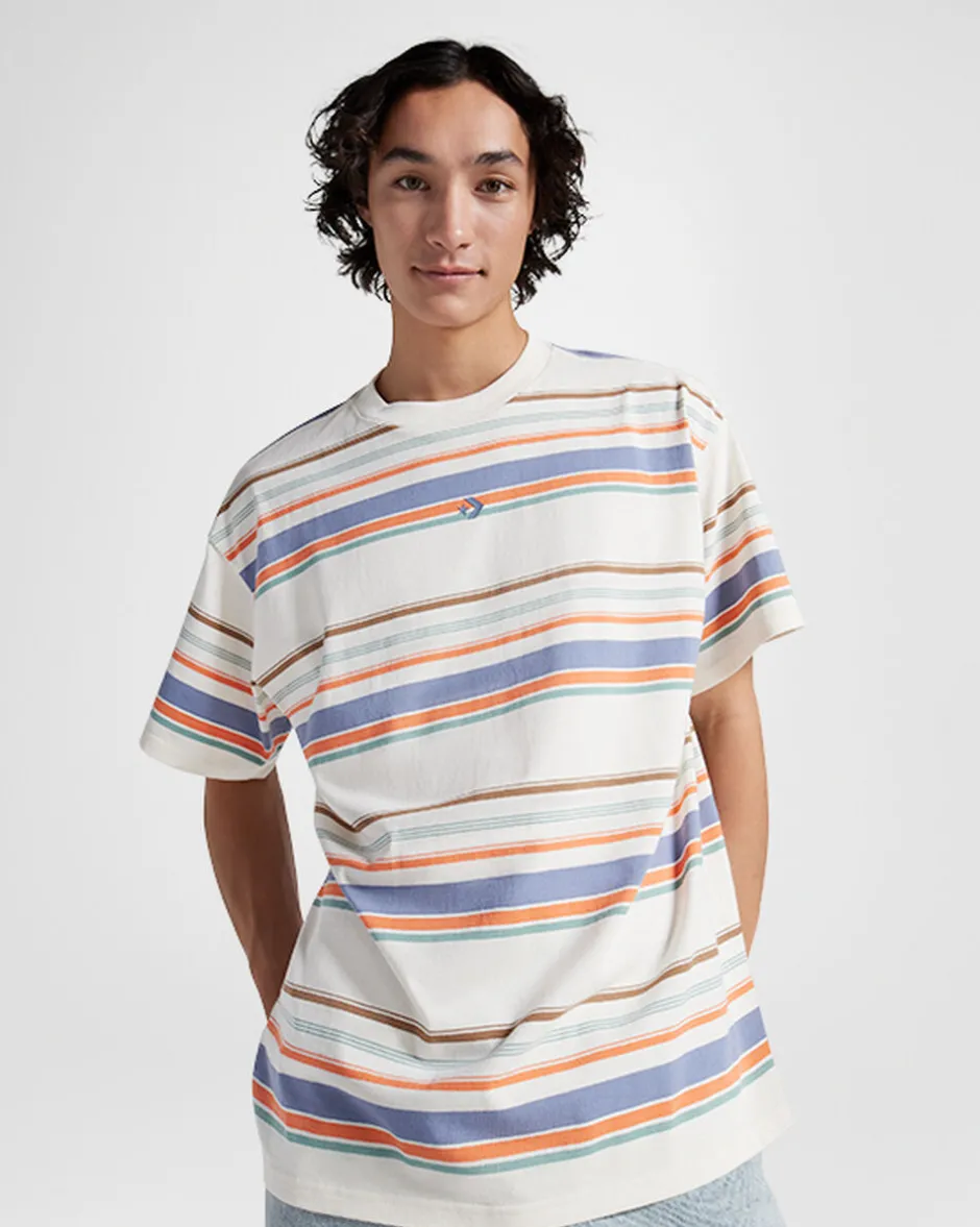 Converse Maglie E T-Shirt<Striped Loose-Fit T-Shirt Converse Egret