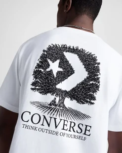 Converse Maglie E T-Shirt<Tree T-Shirt Bianco